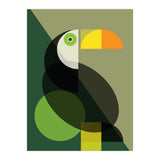 Mid Century Geometric Toucan (Print Only) thumbnail