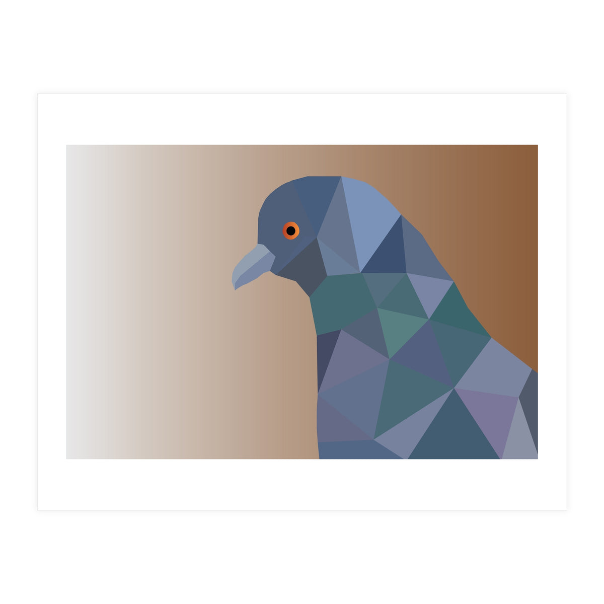 Pigeon Low Poly Art  (Print Only)