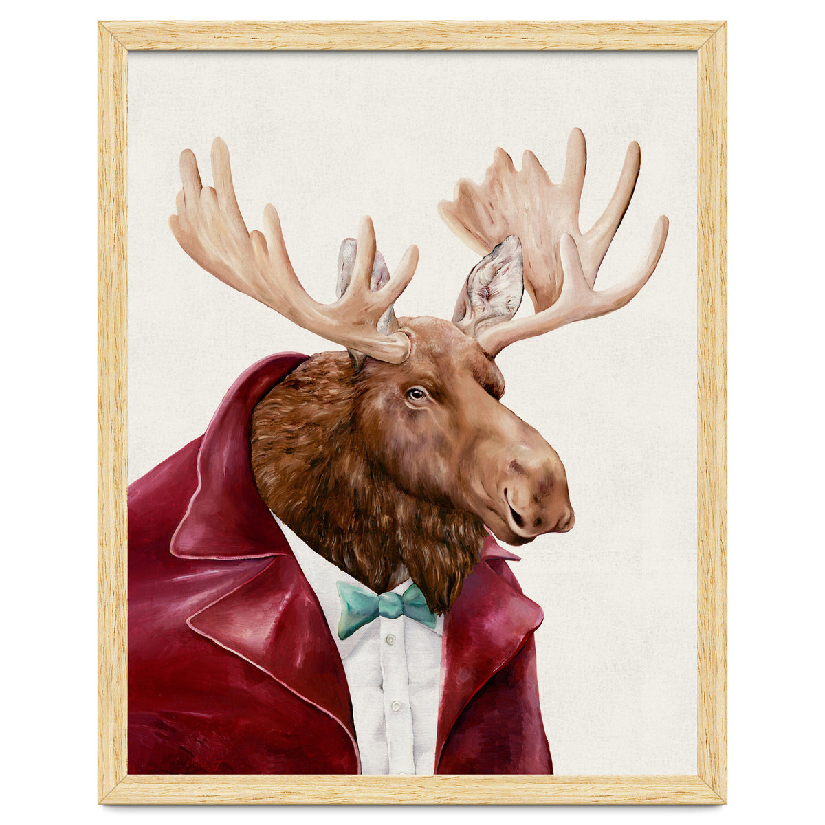 Moose In Maroon