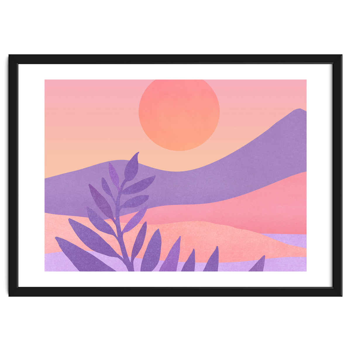 Oasis Sunset Landscape