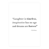 Laughter, Imagination, Dreams, Quote Disney (Print Only) thumbnail