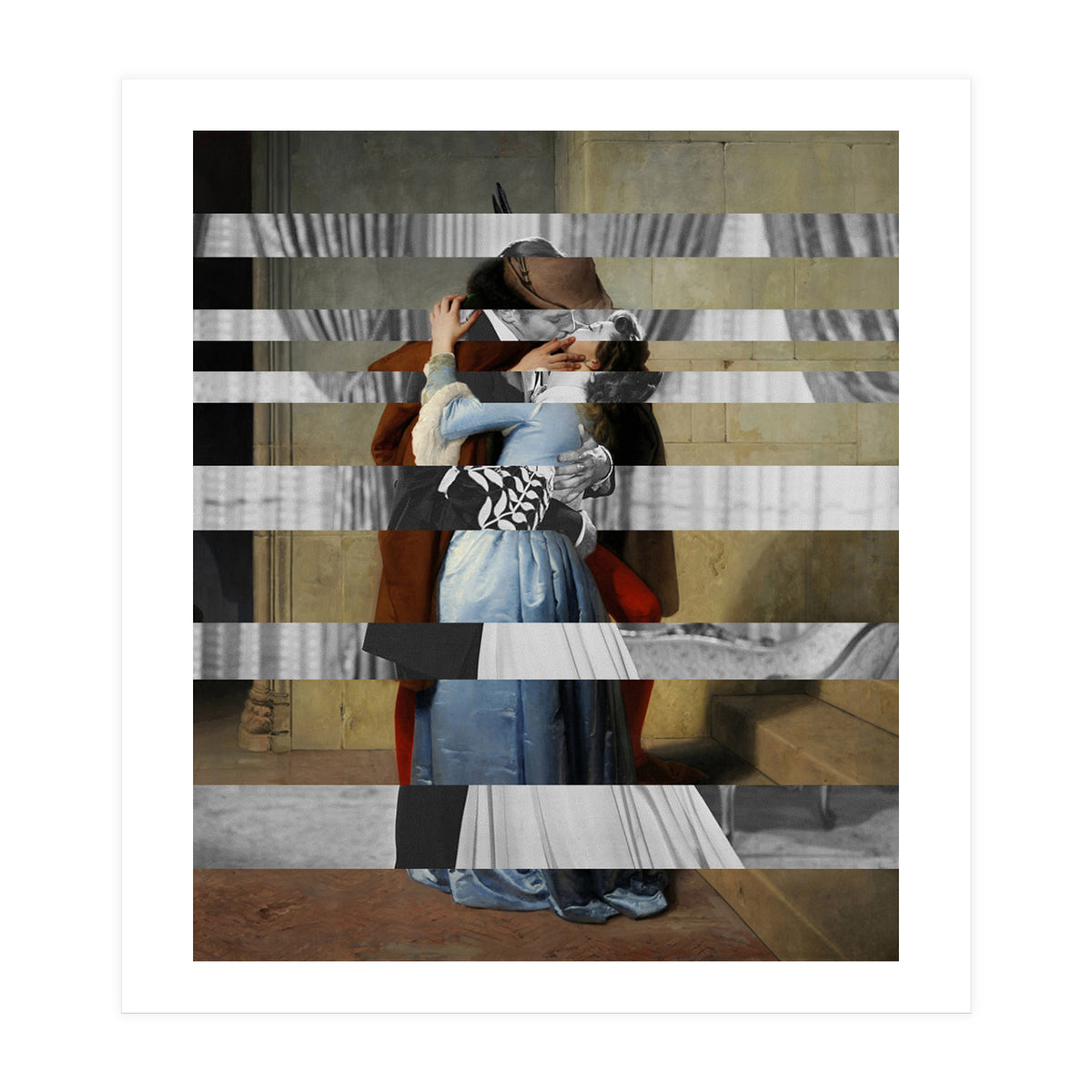 Hayez's "The Kiss" & Clark Gable and Vivien Leigh (Print Only)