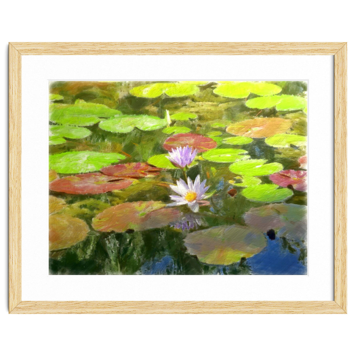 Floating in the water