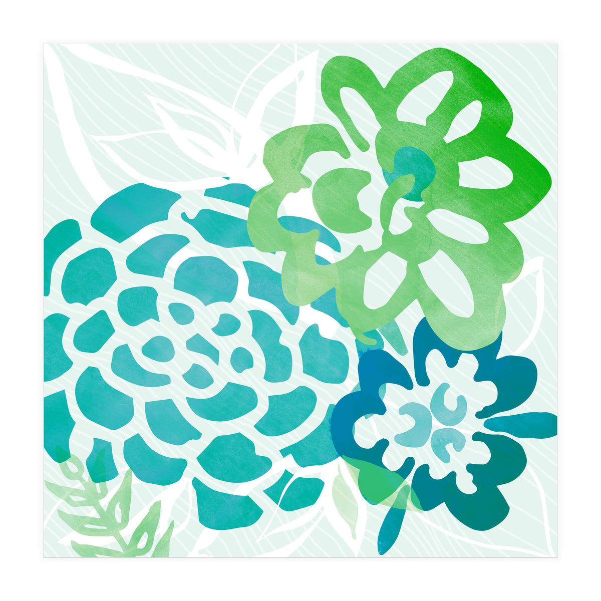 Abstract Coastal Floral (Print Only)