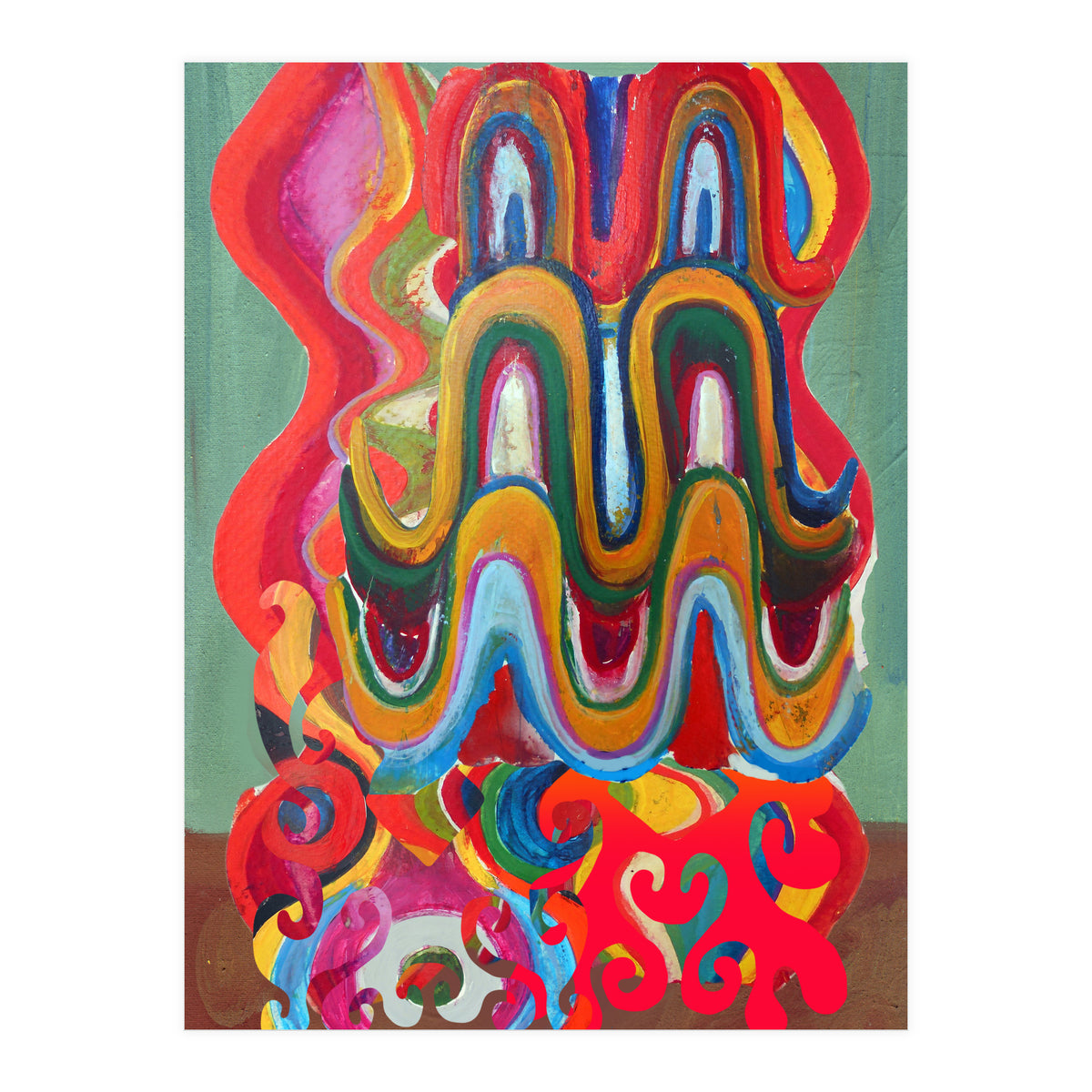 Pop Abstract Asimetrico A1 (Print Only)