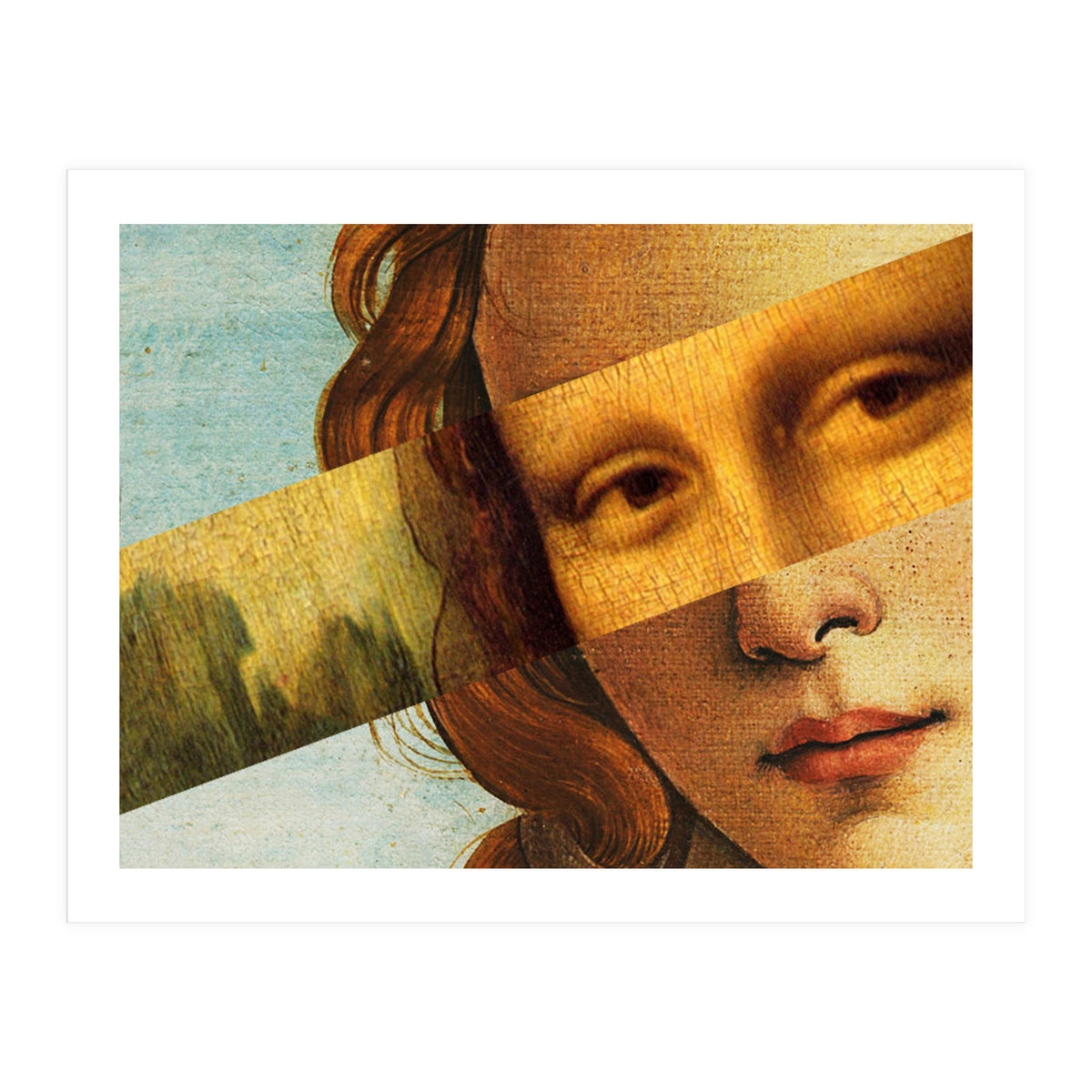 Botticellis Venus And Mona Lisa (Print Only)