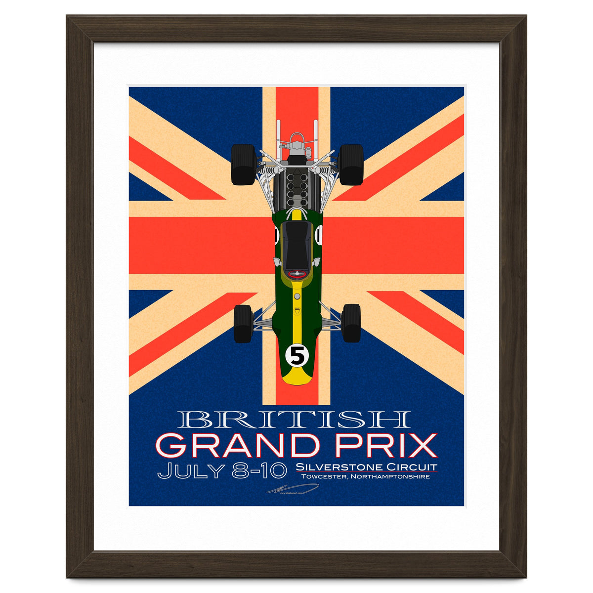 British Grand Prix poster