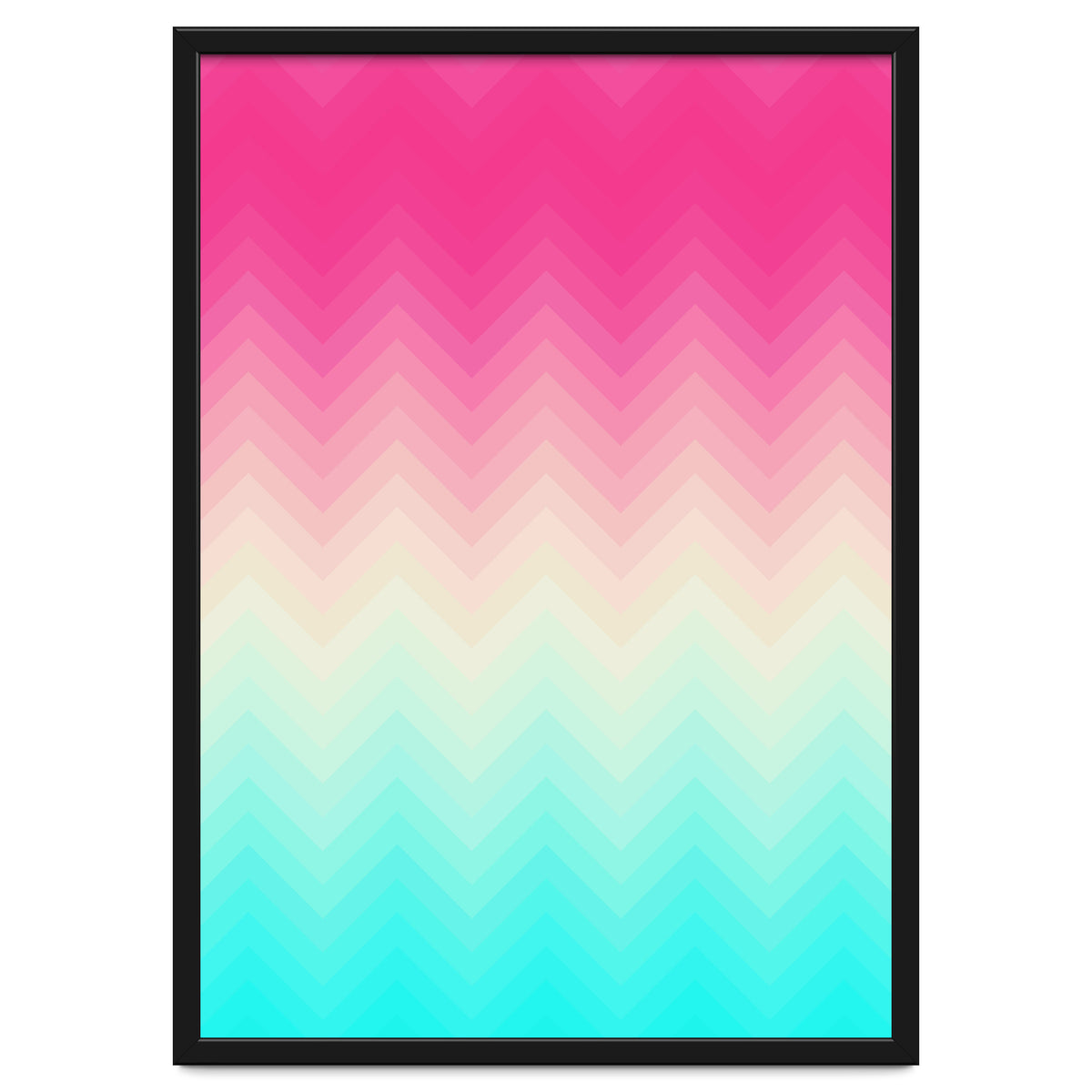 Chevron pink and blue