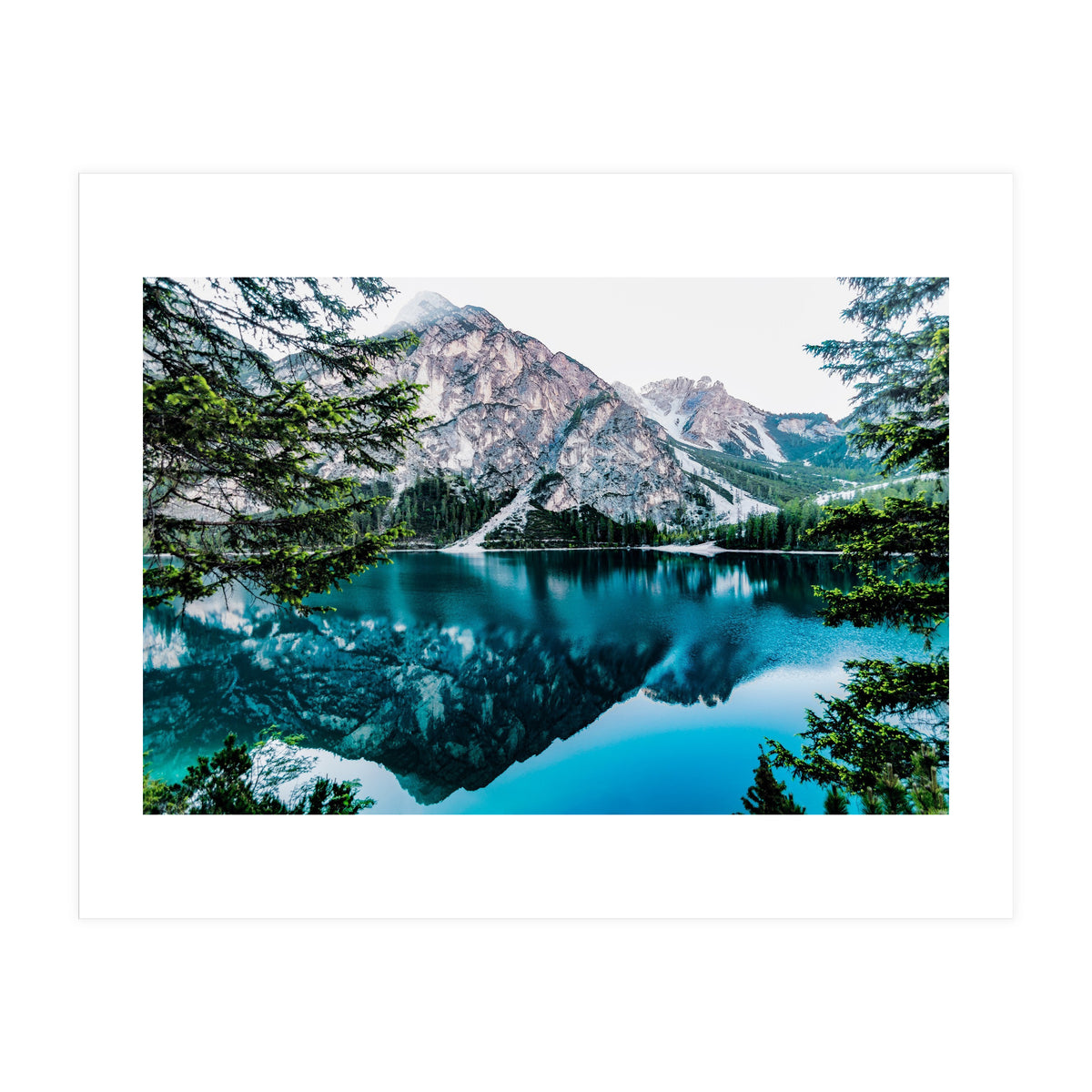 Mountain and lake (Print Only)