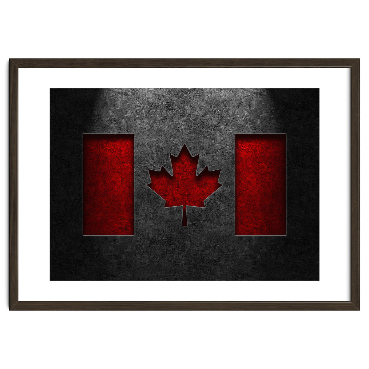 Canadian Flag Stone Texture