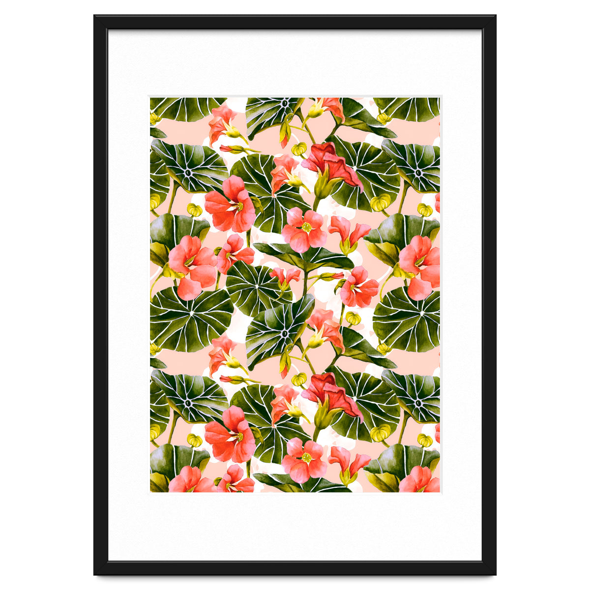 Nasturtiums watercolor 03