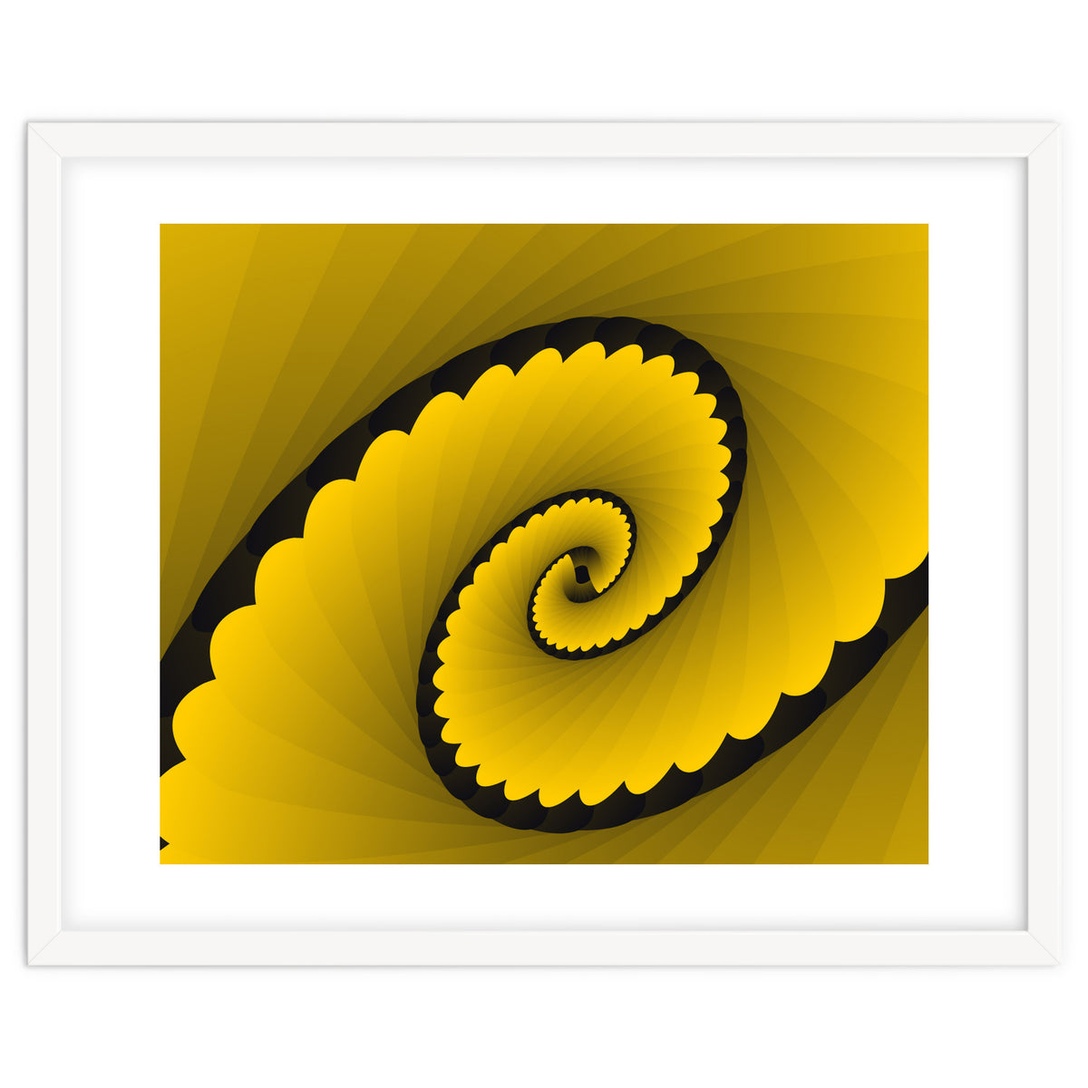 Abstract Floral Yellow