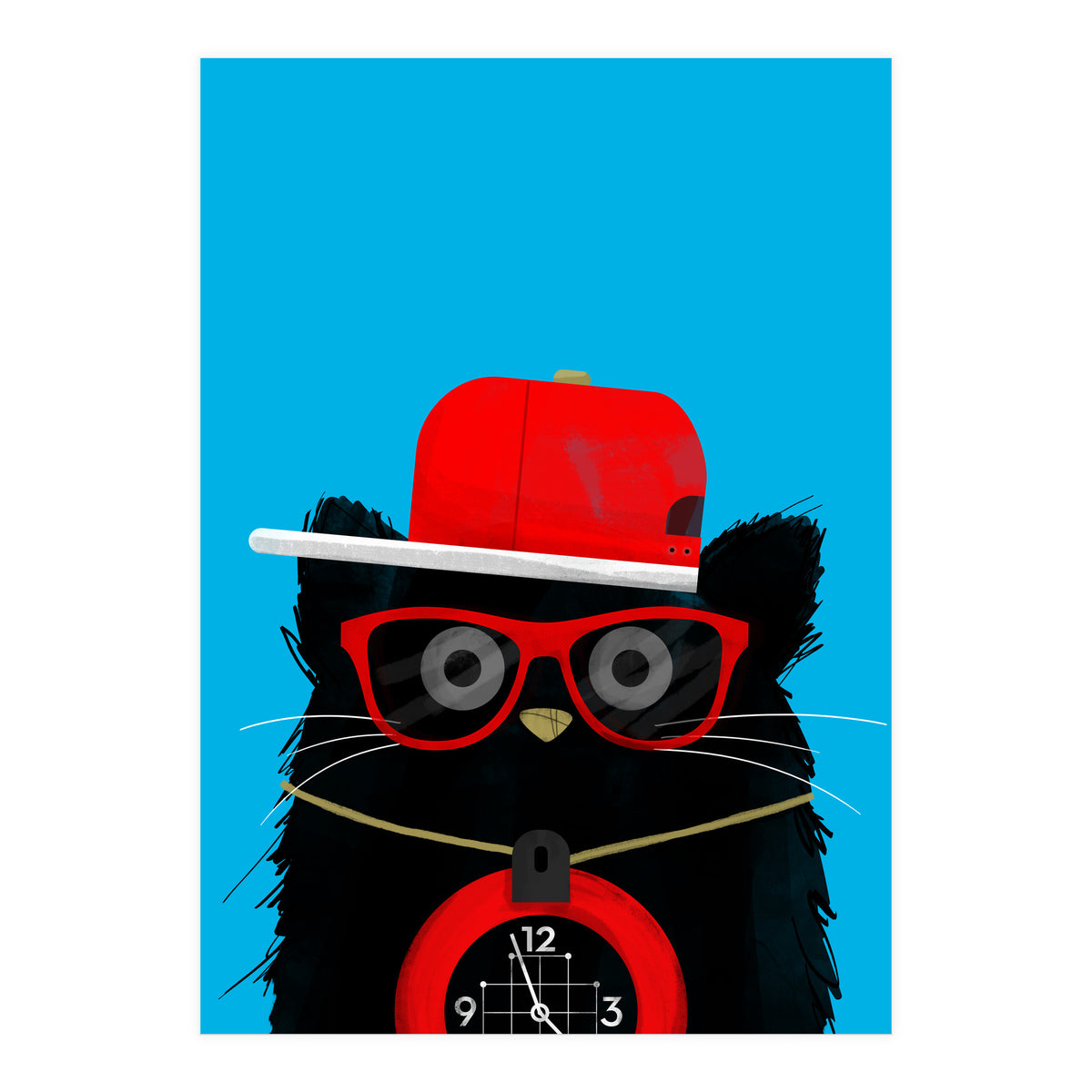 Doozal Cat Flavor Flav (Print Only)