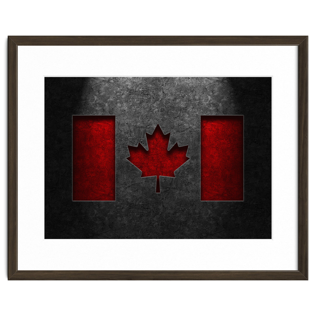 Canadian Flag Stone Texture