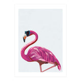 Flamingo Portrait Wearing Sunglasses (Print Only) thumbnail