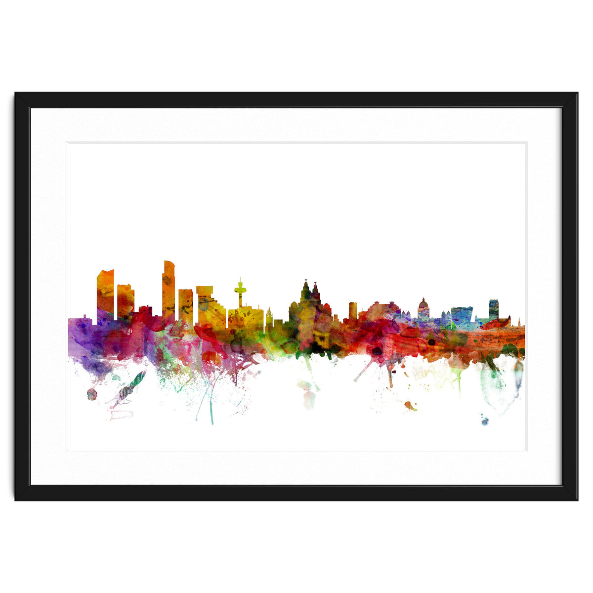 Liverpool England Skyline