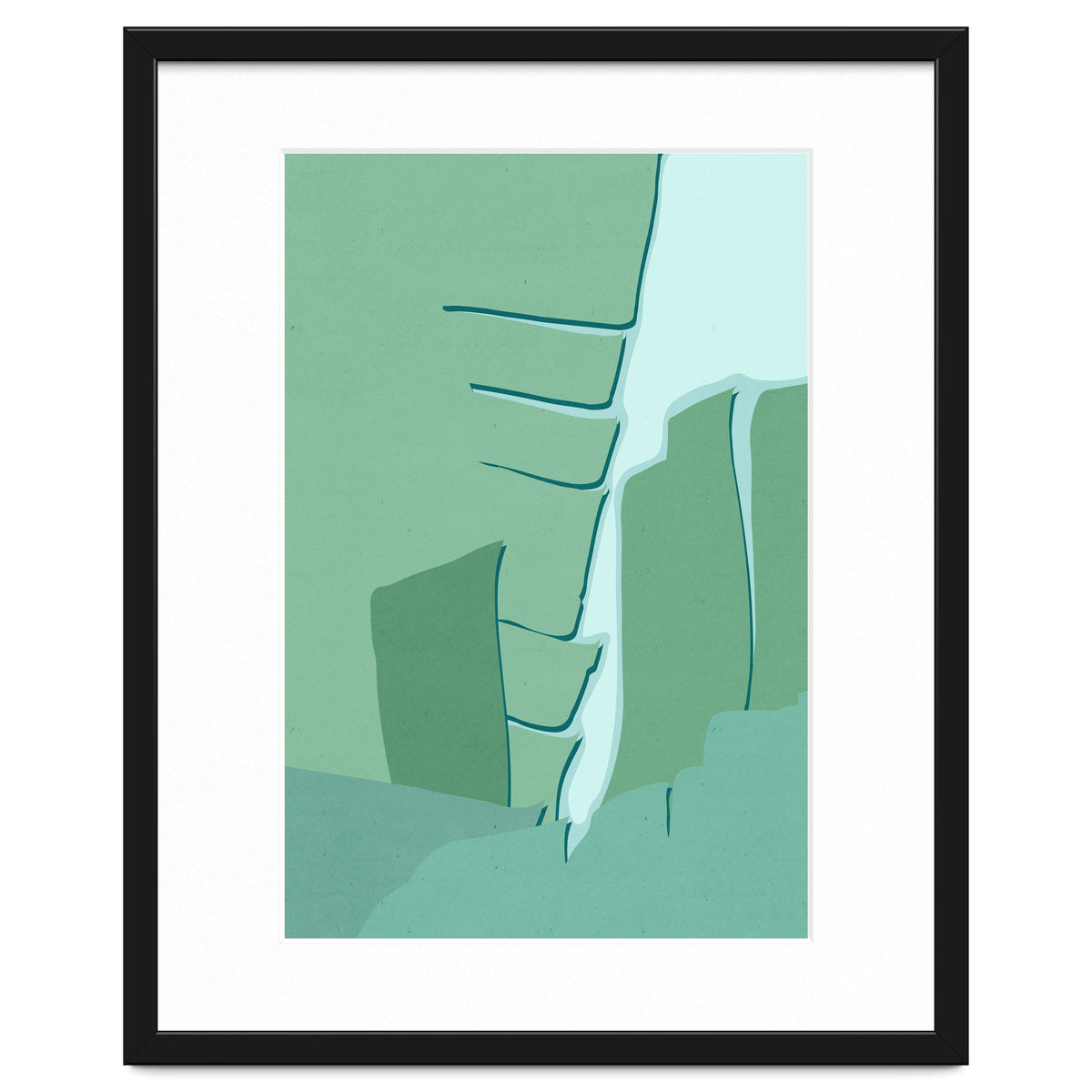 Abstract Banana Leaves One - Greener Eden