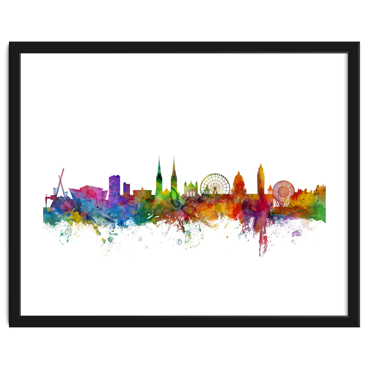 Belfast Northern Ireland Skyline