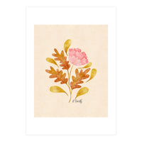 Oak And Peony (Print Only)