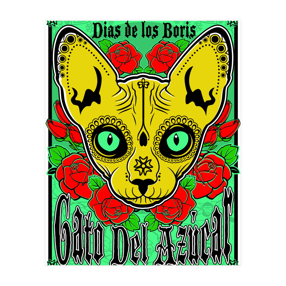 Boris Sugar Skull (Print Only)