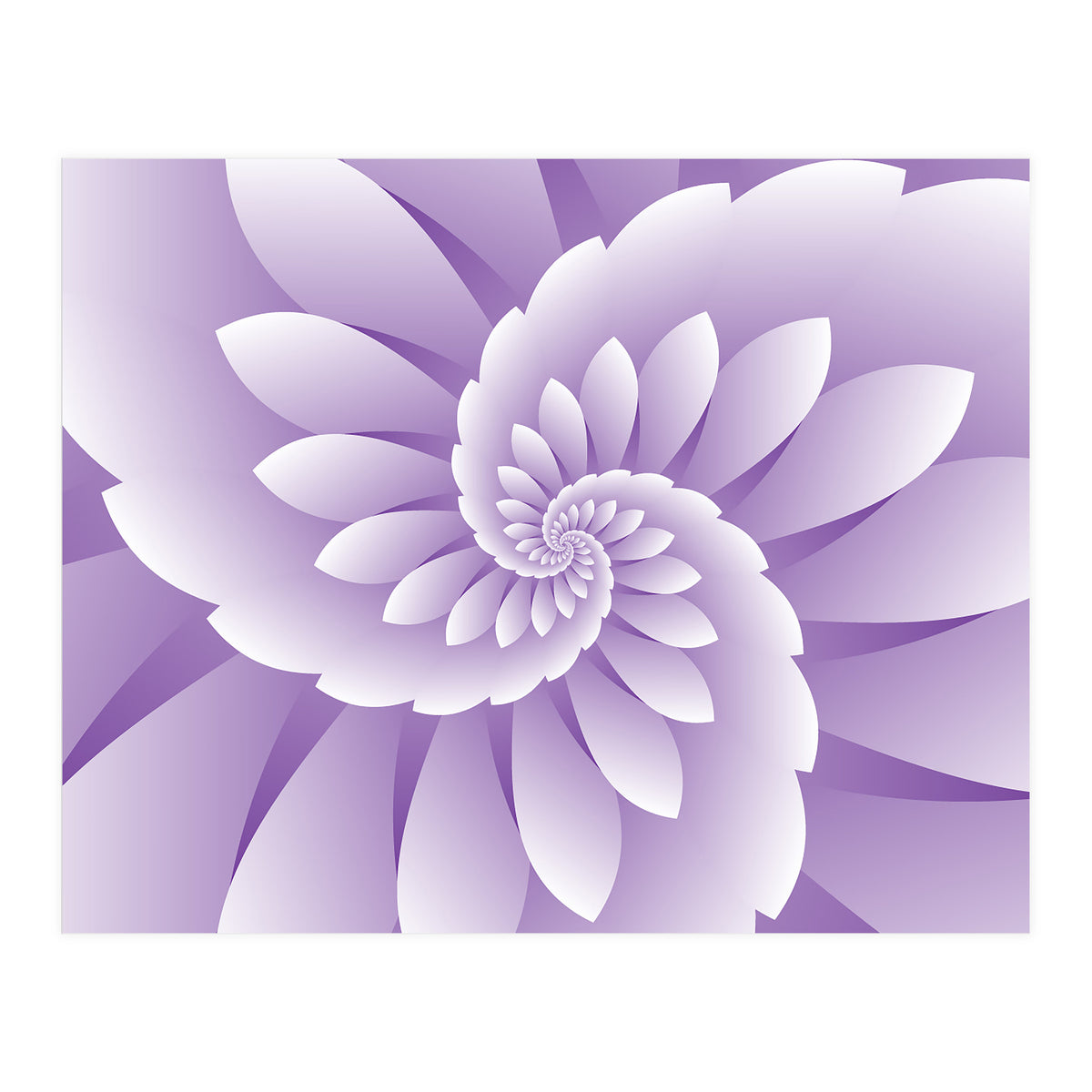 Abstract Purple Floral  (Print Only)