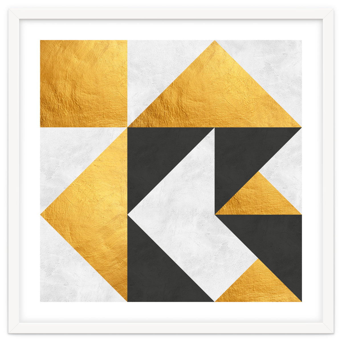 Gray and Gold Composition II