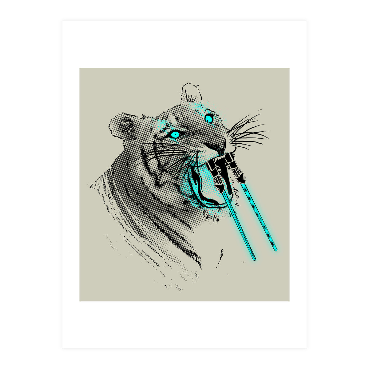 Sabertoothed Tiger (Print Only)