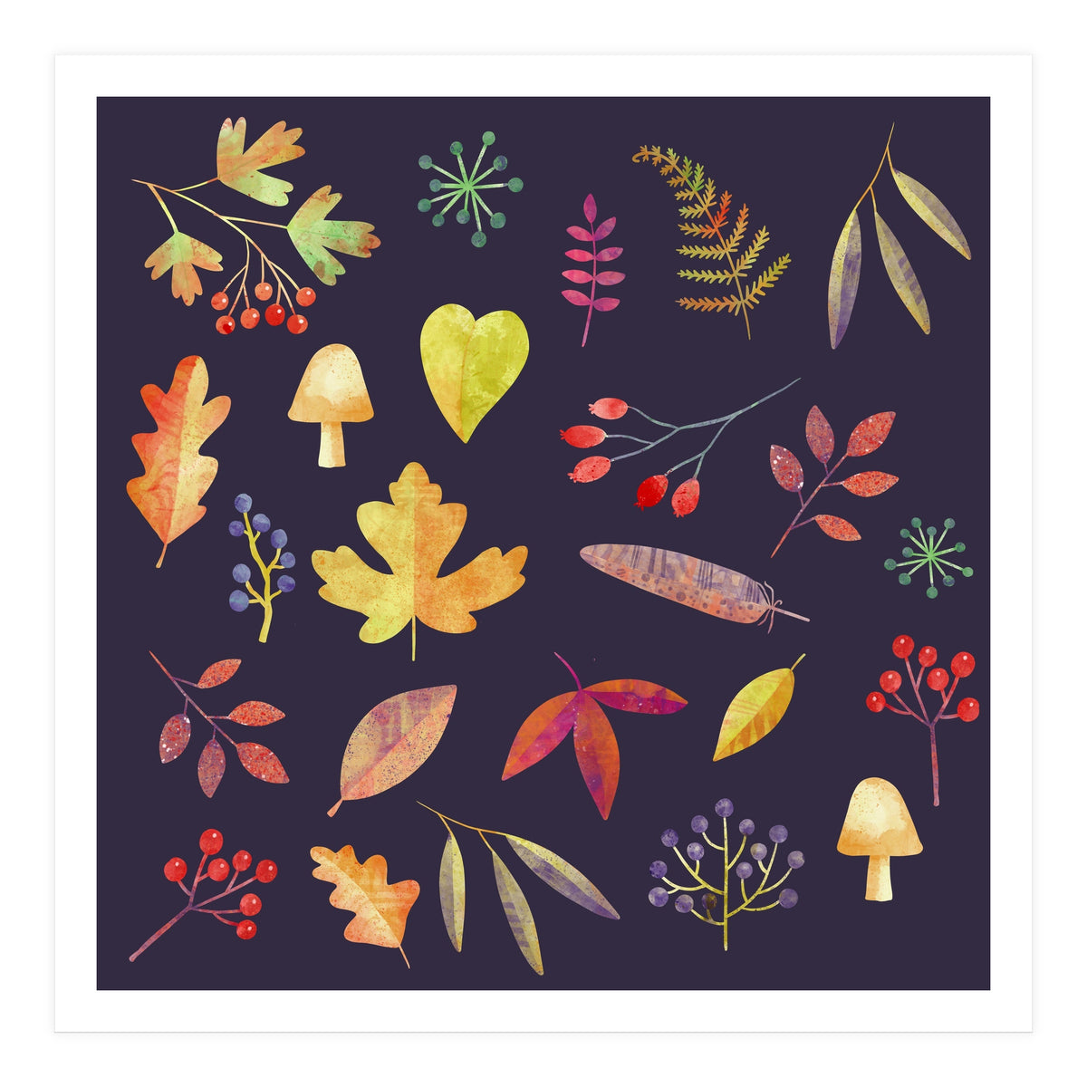 Autumn Walk In The Dark (Print Only)