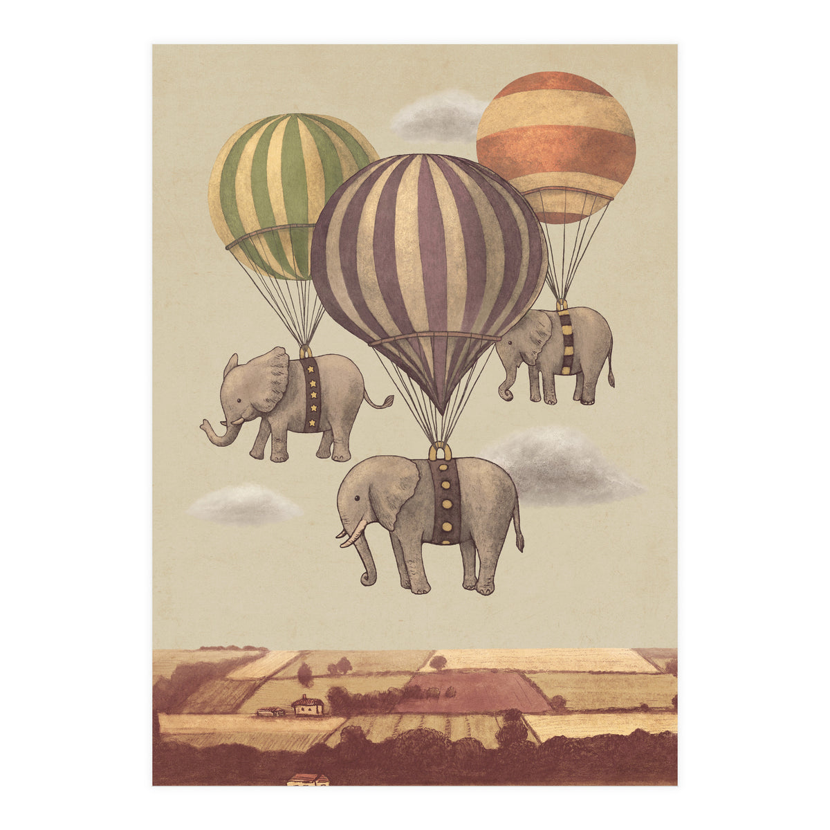 Flight Of The Elephants (Print Only)