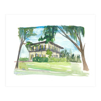 Key West Florida Conch Dream House Hemingway House (Print Only)