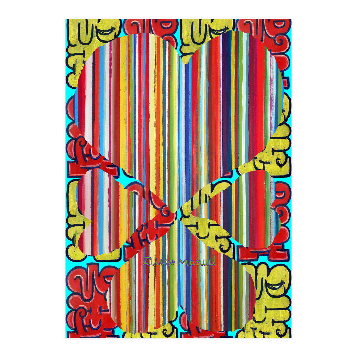 4 Corazones Tapiz 5 (Print Only)