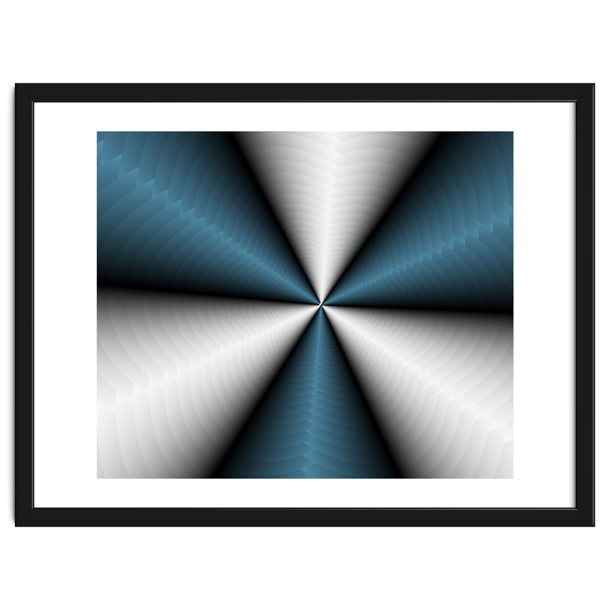 Blue Color Modern Interior Art