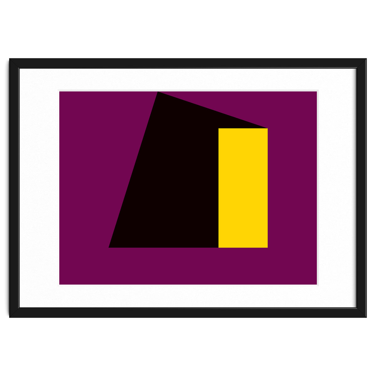 Geometric Shapes No. 55 - purple & yellow