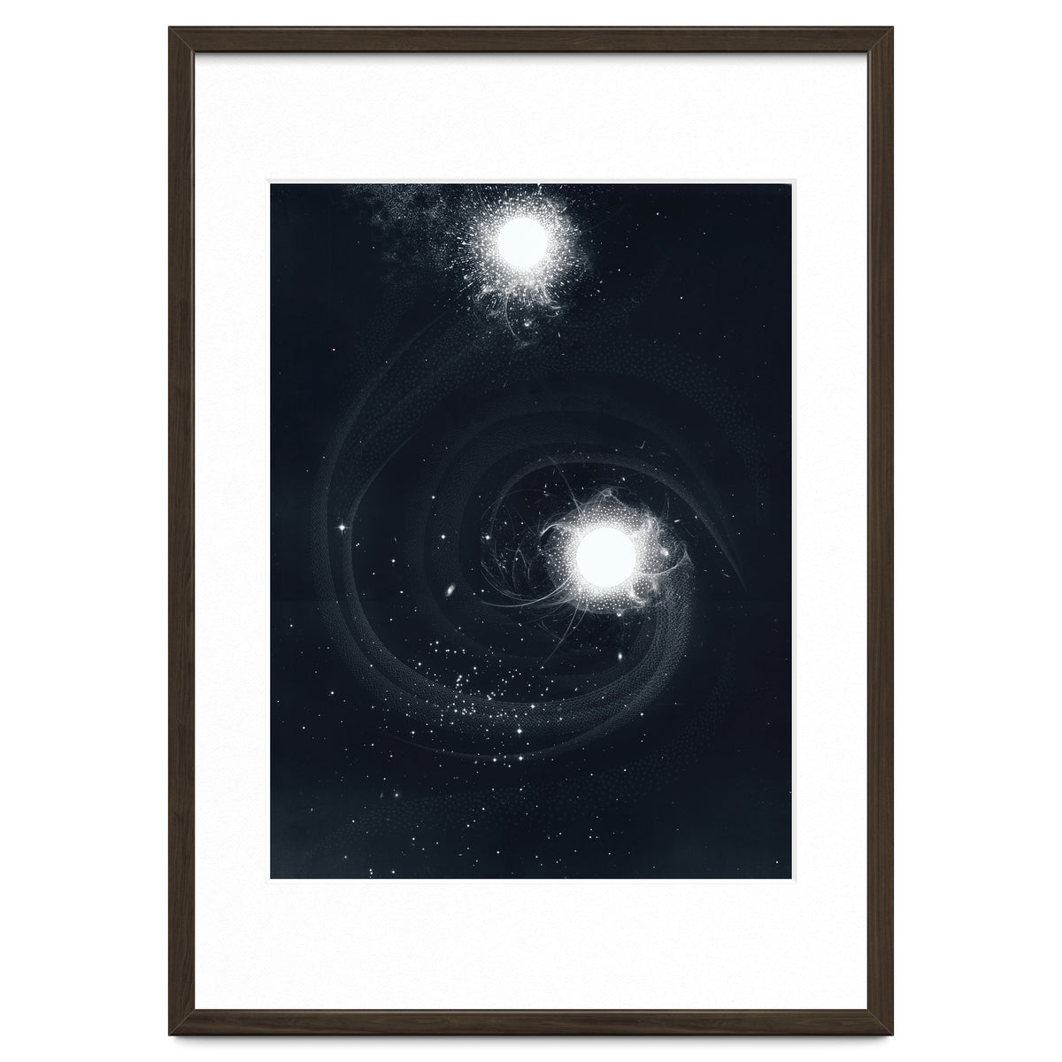Vintage Cosmos: Double Spiral Nebula