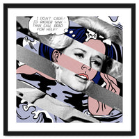 Lichtenstein's Drowning Girl & Tippi Hedren In Birds Big