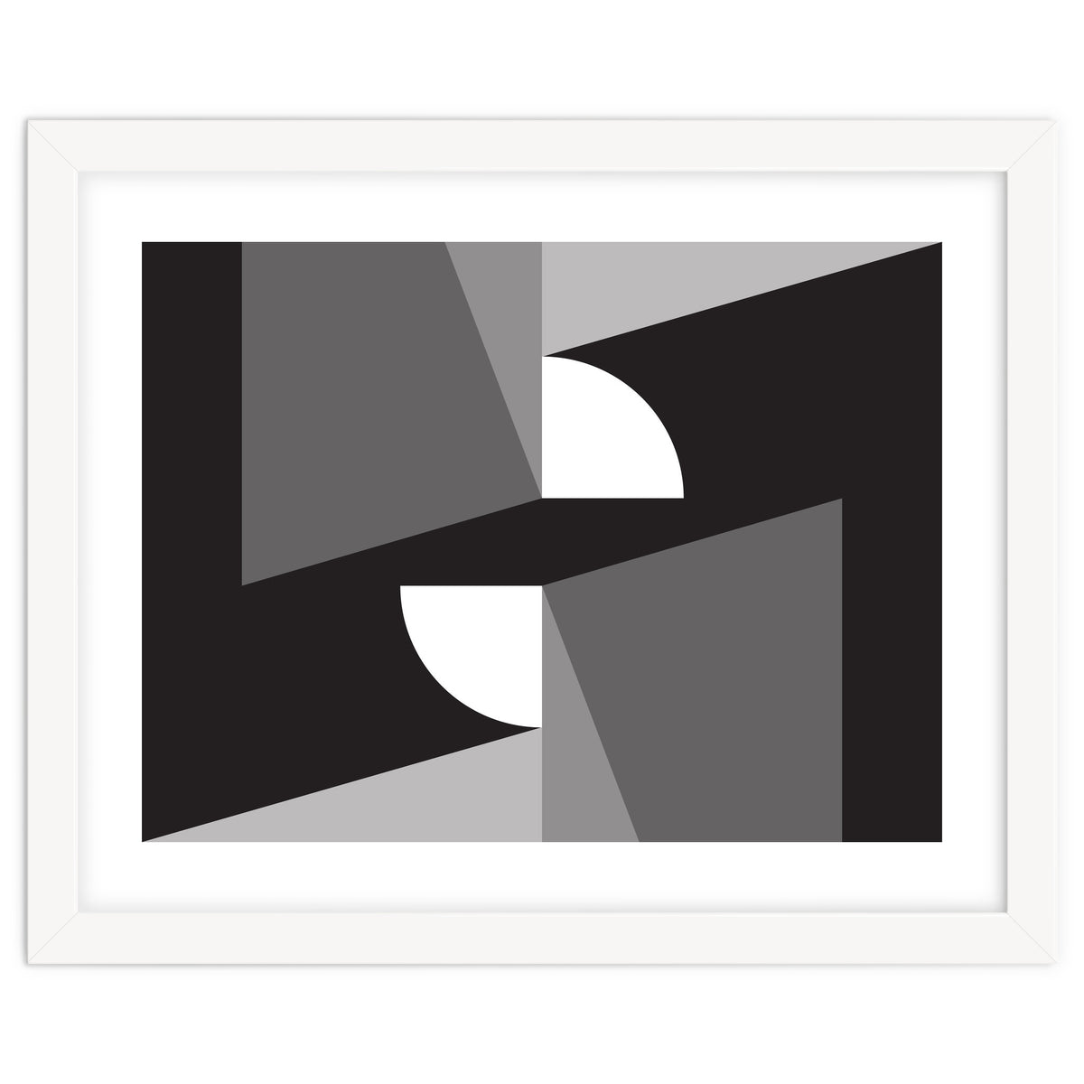Geometric Shapes No. 11 - monochrome