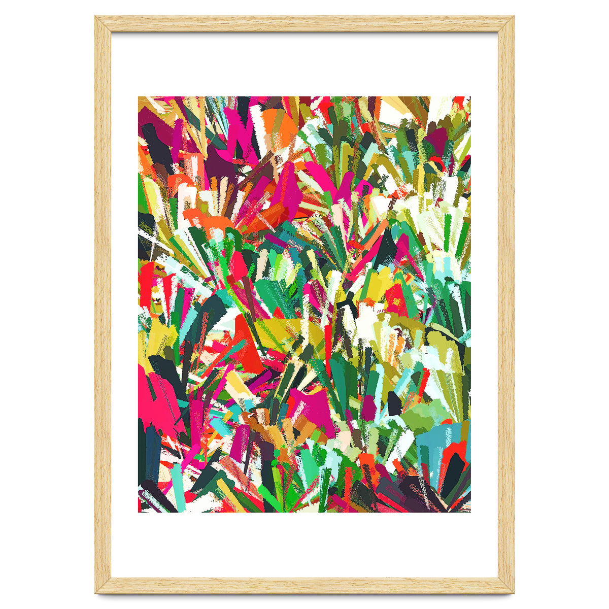 Sparks of Emotions, Abstract Eclectic Colorful Expression Painting, Pop of Color Modern Bohemian Illustration