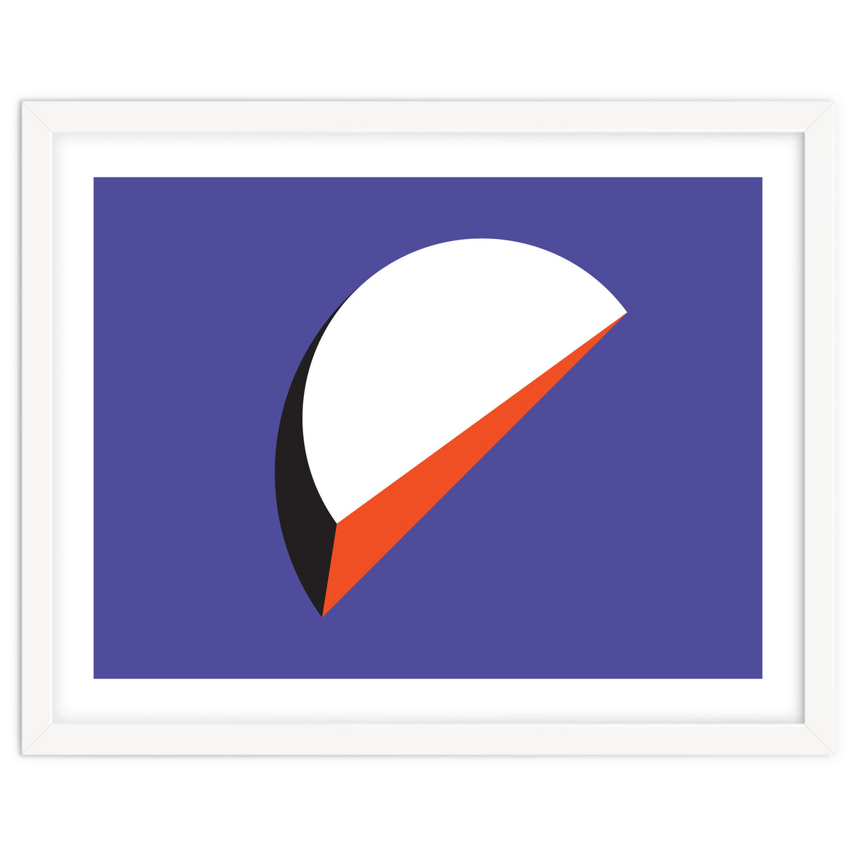 Geometric Shapes No. 37 - orange & purple