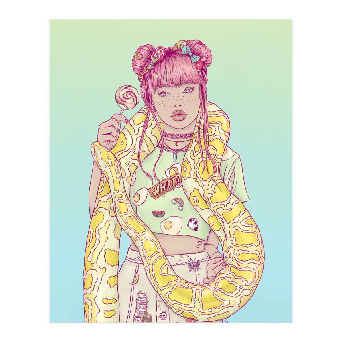 Candid Candy Lady (Print Only)