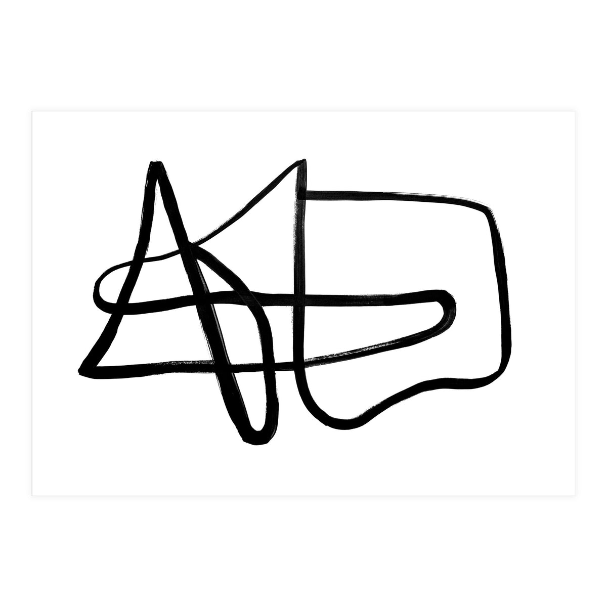 Black and White Line Art #1 (Print Only)