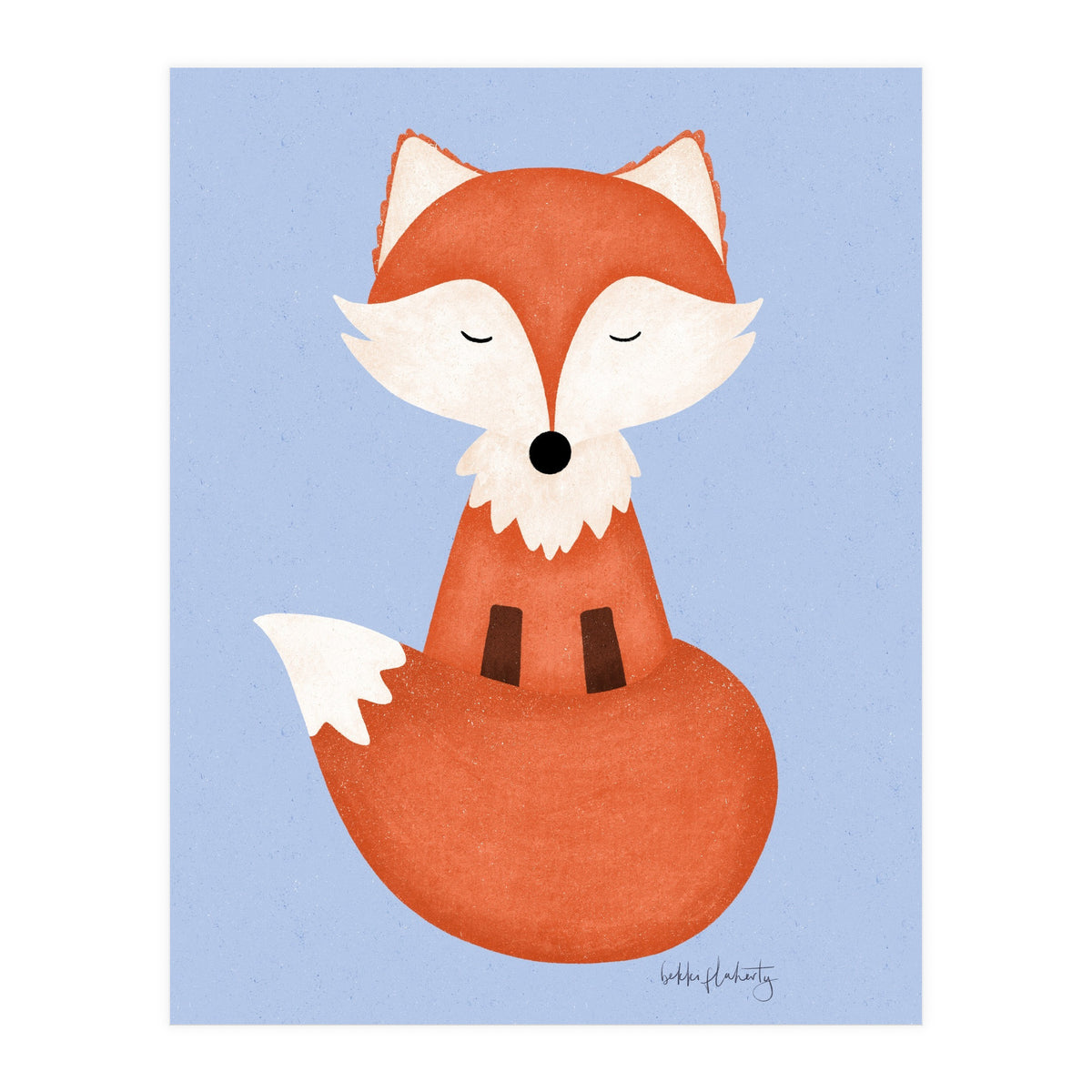 Sleeping Fox (Print Only)