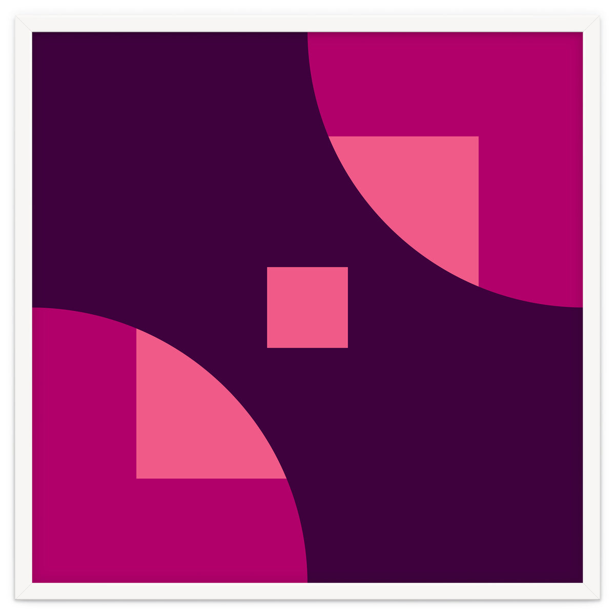 Geometric Shapes No. 1 - purple & pink squares