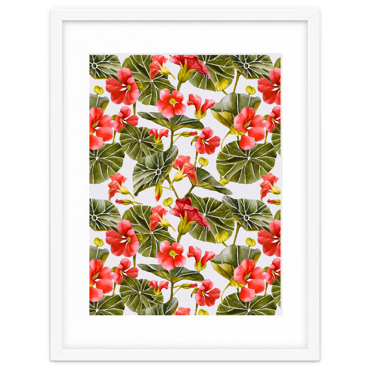 Nasturtiums watercolor 02