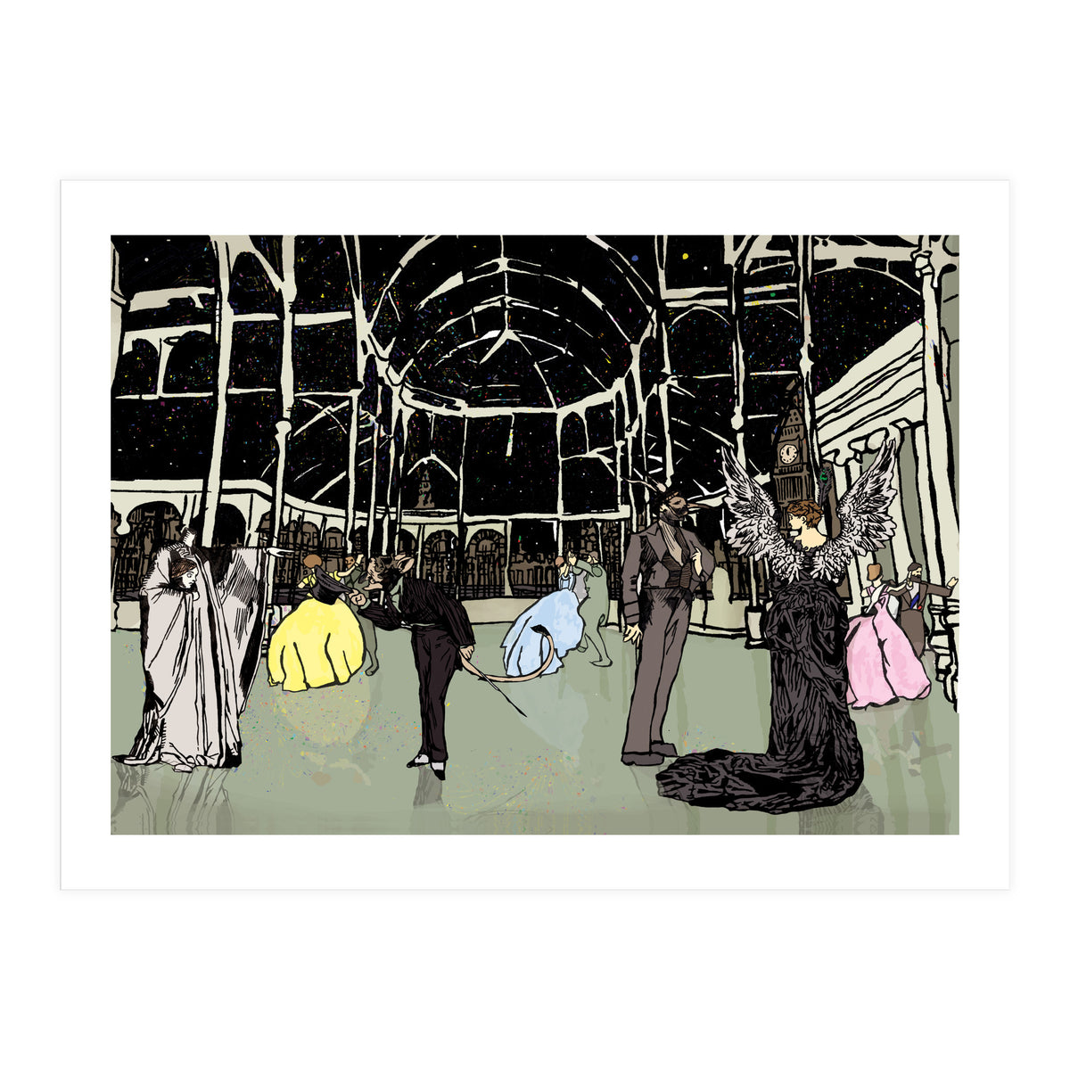 New Years Eve London 1884  (Print Only)