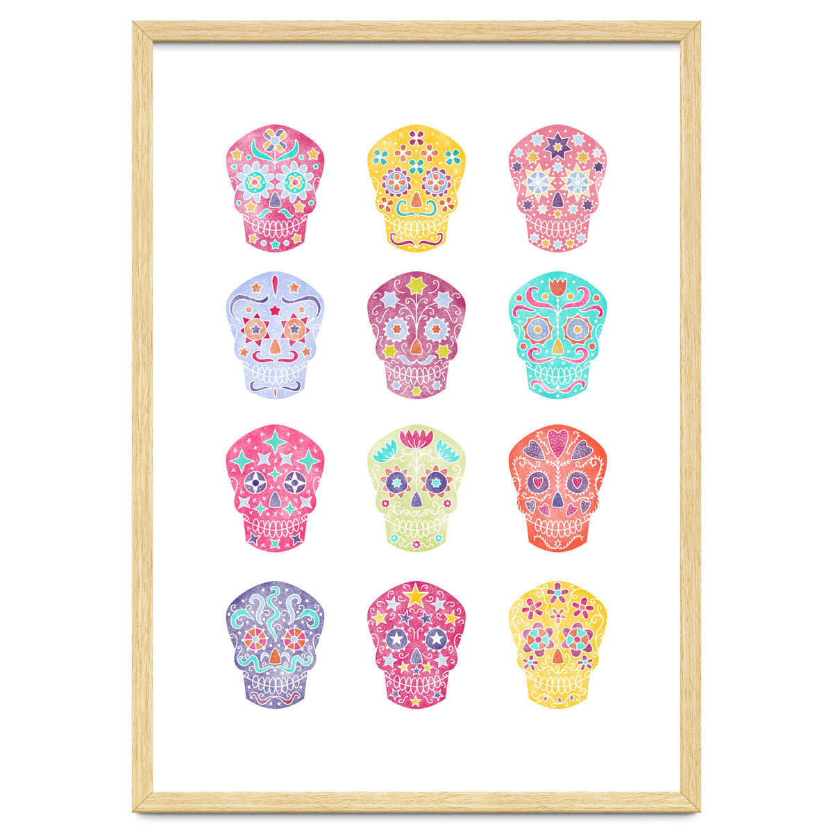 Watercolour Sugar Skulls