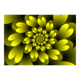 Yellow Floral Satin Wallpaper (Print Only) thumbnail