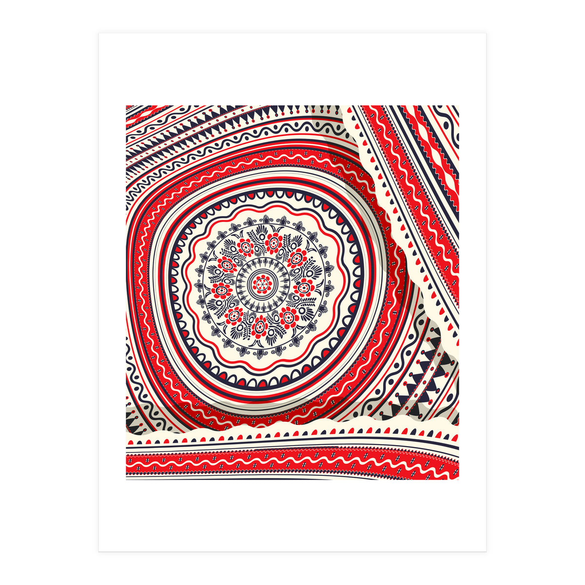 Romanian embroidery background 17 (Print Only)