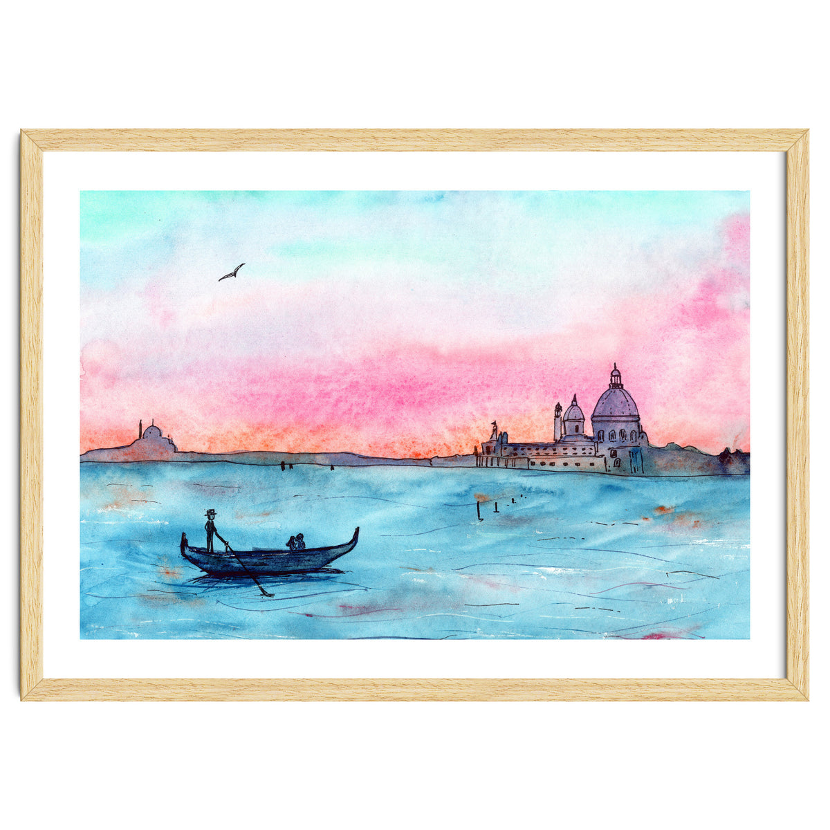 Sunset in Venice || watercolor