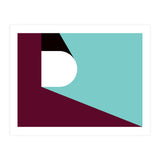 Geometric Shapes No. 82 - purple & teal (Print Only) thumbnail