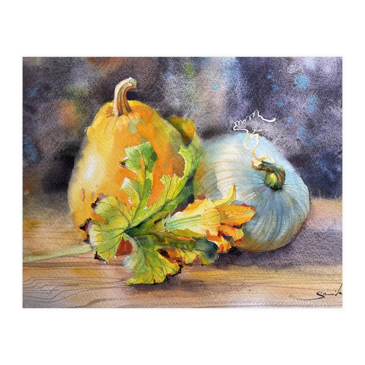 Rural still life watercolor (Print Only)
